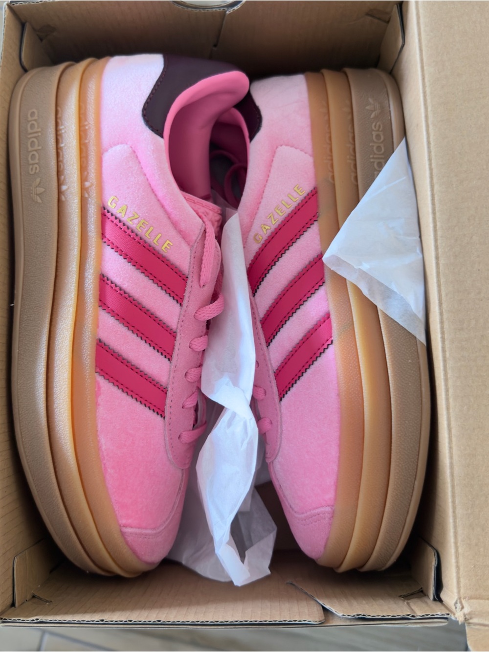 Pink Suade Addias Gazzele NWT